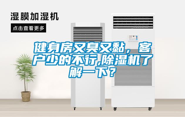 健身房又臭又黏，客戶少的不行,除濕機了解一下？