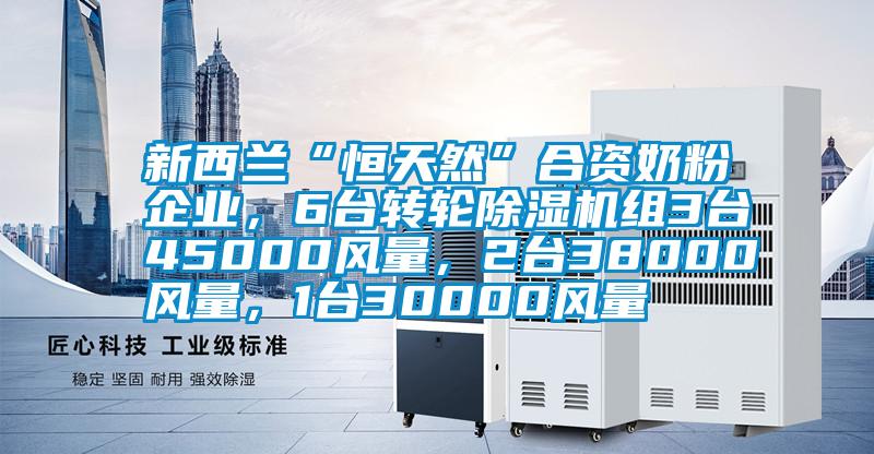 新西蘭“恒天然”合資奶粉企業(yè)，6臺(tái)轉(zhuǎn)輪除濕機(jī)組3臺(tái)45000風(fēng)量，2臺(tái)38000風(fēng)量，1臺(tái)30000風(fēng)量