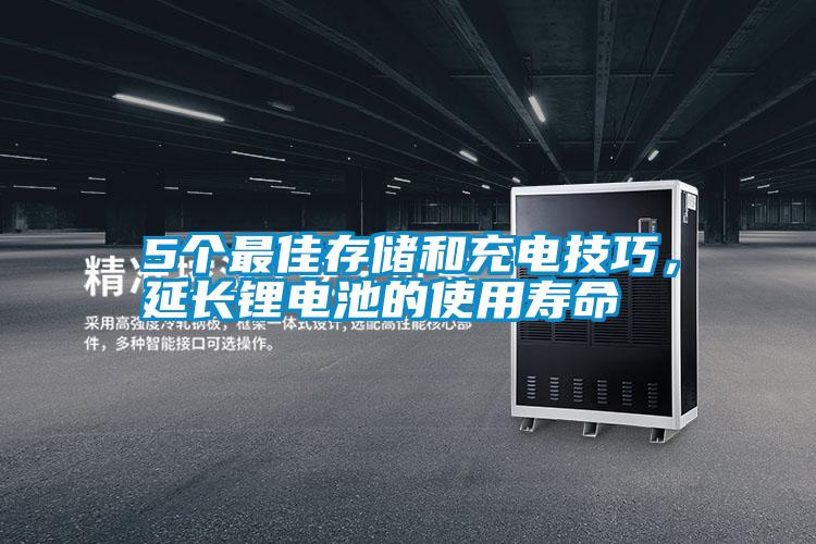 5個最佳存儲和充電技巧，延長鋰電池的使用壽命