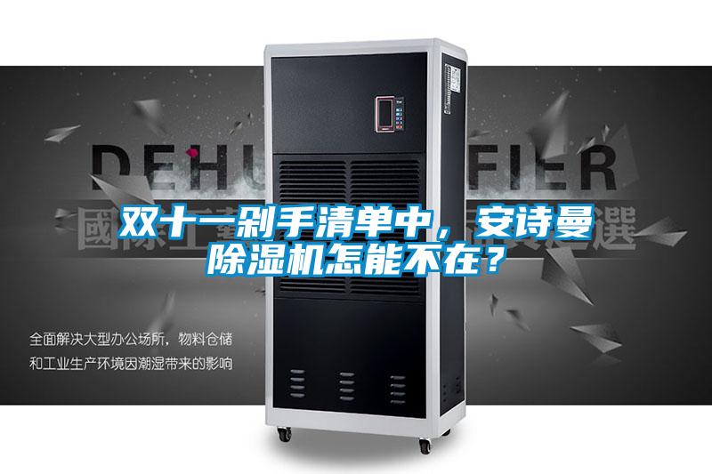 雙十一剁手清單中，安詩曼除濕機(jī)怎能不在？