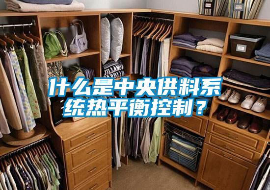 什么是中央供料系統(tǒng)熱平衡控制？