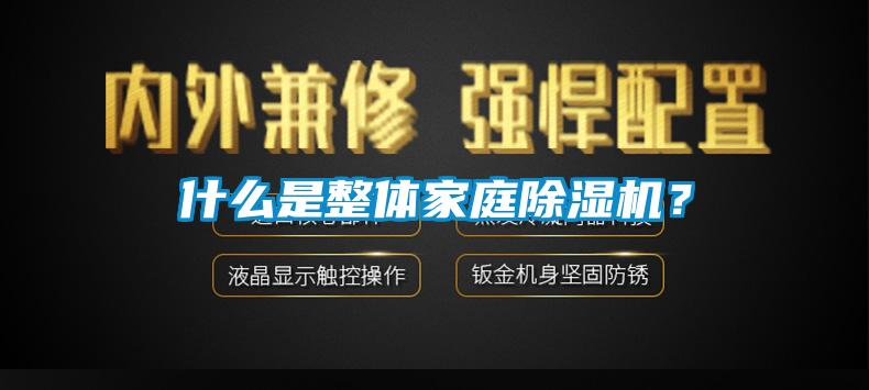 什么是整體家庭除濕機？