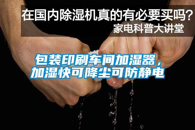 包裝印刷車(chē)間加濕器，加濕快可降塵可防靜電