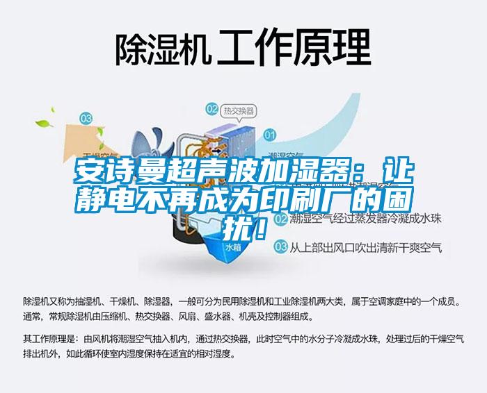 安詩曼超聲波加濕器：讓靜電不再成為印刷廠的困擾！