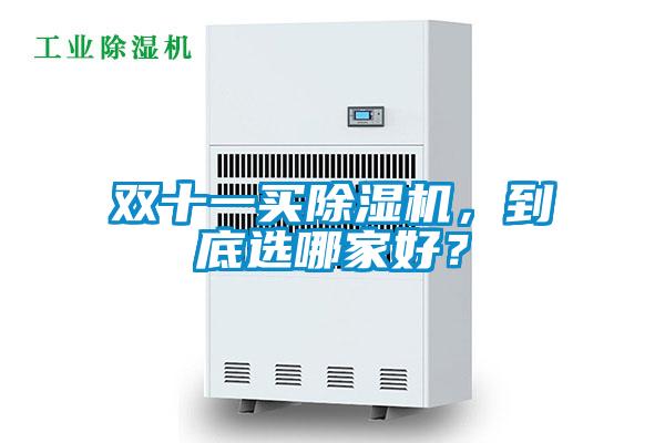 雙十一買除濕機，到底選哪家好？