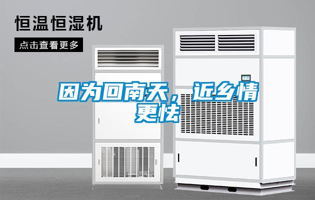 因?yàn)榛啬咸?，近鄉(xiāng)情更怯