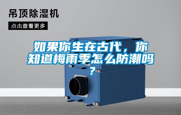 如果你生在古代，你知道梅雨季怎么防潮嗎？