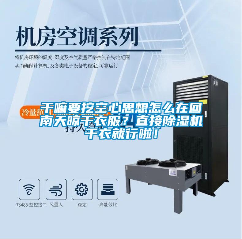 干嘛要挖空心思想怎么在回南天晾干衣服？直接除濕機干衣就行啦！