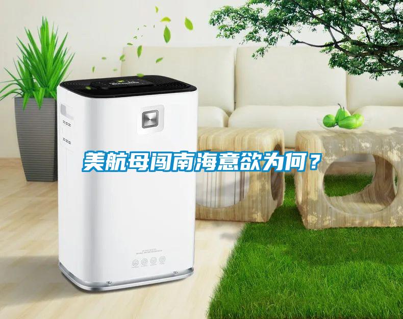 美航母闖南海意欲為何？