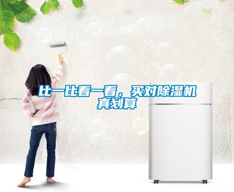 比一比看一看，買對除濕機真劃算