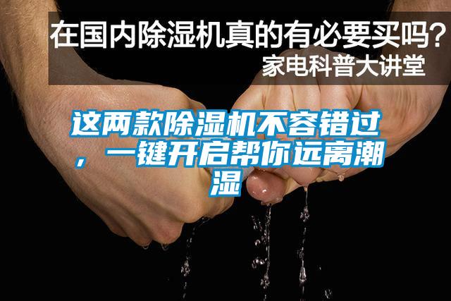 這兩款除濕機不容錯過，一鍵開啟幫你遠離潮濕