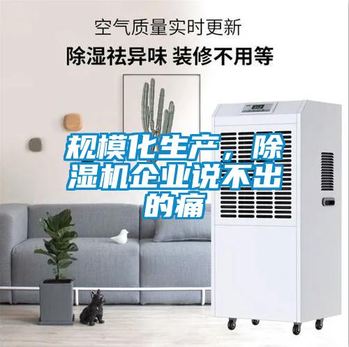 規(guī)?；a(chǎn)，除濕機(jī)企業(yè)說不出的痛