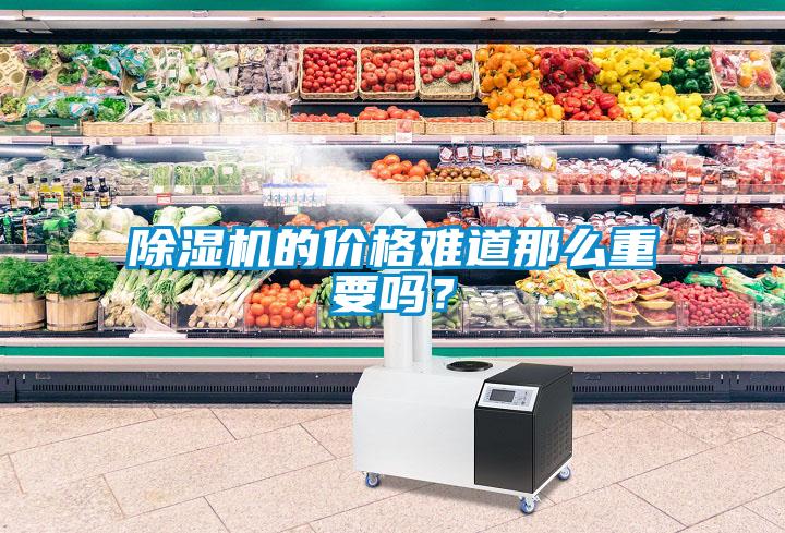 除濕機的價格難道那么重要嗎？