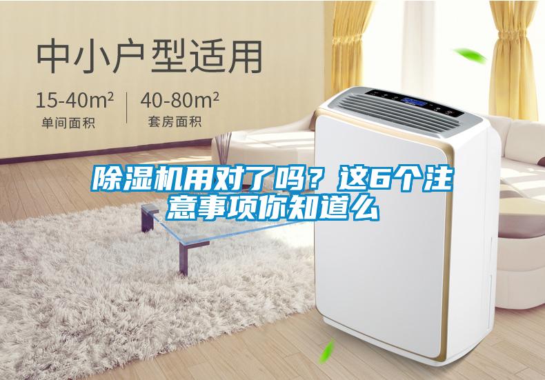除濕機用對了嗎？這6個注意事項你知道么