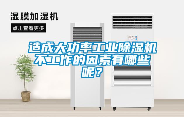 造成大功率工業(yè)除濕機(jī)不工作的因素有哪些呢？