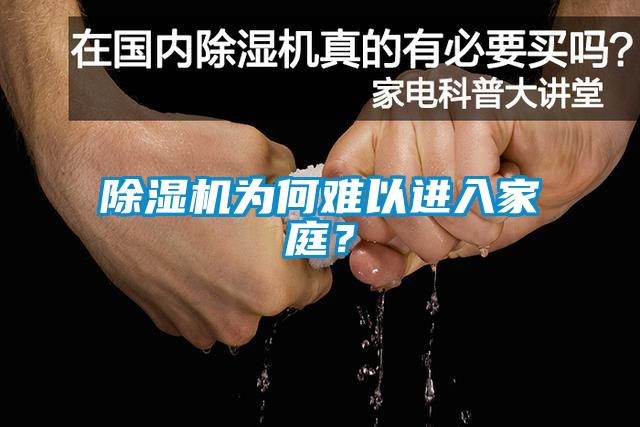 除濕機為何難以進入家庭？