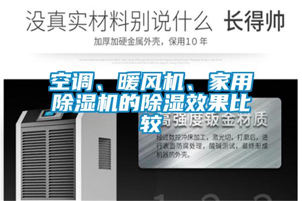 空調(diào)、暖風(fēng)機(jī)、家用除濕機(jī)的除濕效果比較