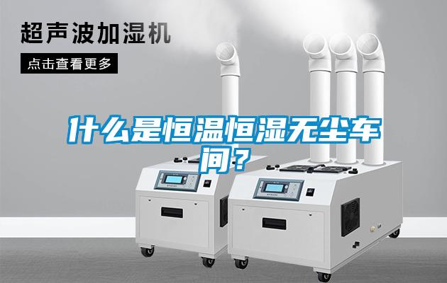 什么是恒溫恒濕無塵車間？