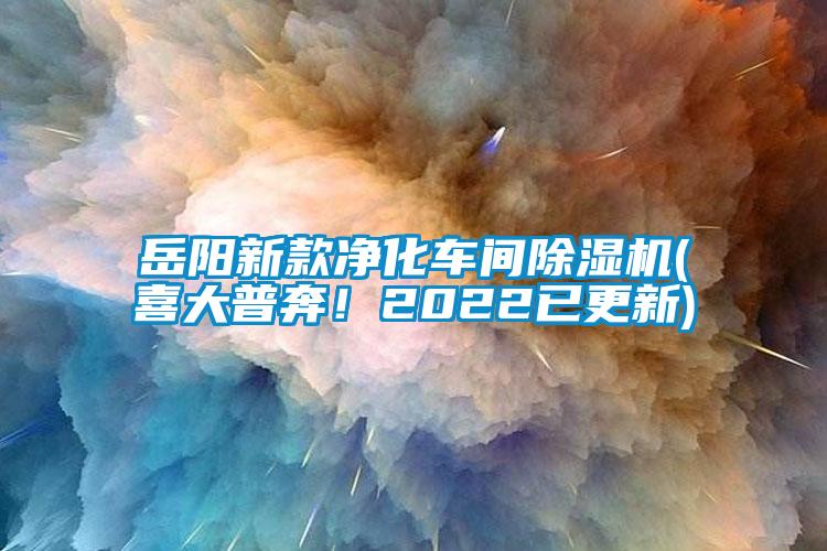 岳陽新款凈化車間除濕機(喜大普奔！2022已更新)