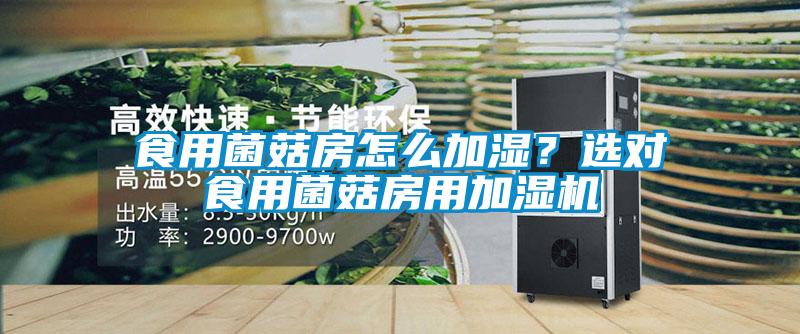 食用菌菇房怎么加濕？選對(duì)食用菌菇房用加濕機(jī)