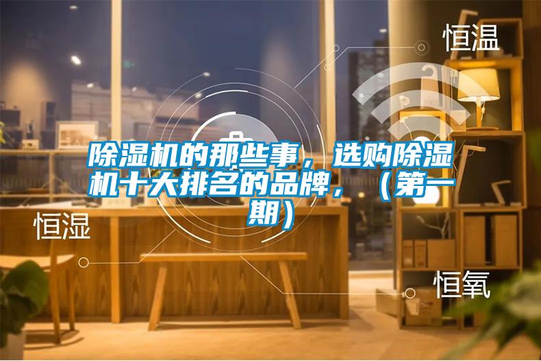 除濕機(jī)的那些事，選購(gòu)除濕機(jī)十大排名的品牌，（第一期）