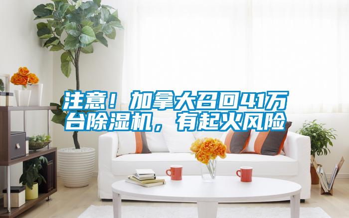 注意！加拿大召回41萬(wàn)臺(tái)除濕機(jī)，有起火風(fēng)險(xiǎn)