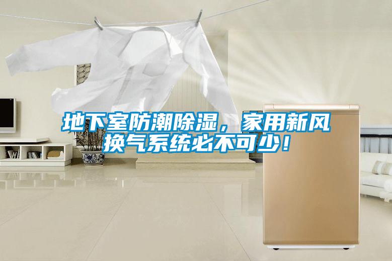 地下室防潮除濕，家用新風(fēng)換氣系統(tǒng)必不可少！