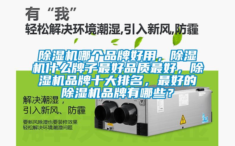除濕機(jī)哪個品牌好用，除濕機(jī)什么牌子最好品質(zhì)最好，除濕機(jī)品牌十大排名，最好的除濕機(jī)品牌有哪些？