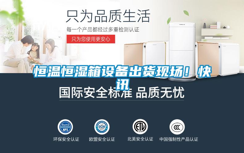 恒溫恒濕箱設備出貨現(xiàn)場！快訊