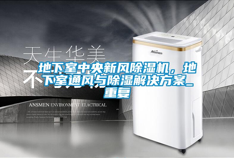 地下室中央新風(fēng)除濕機，地下室通風(fēng)與除濕解決方案_重復(fù)