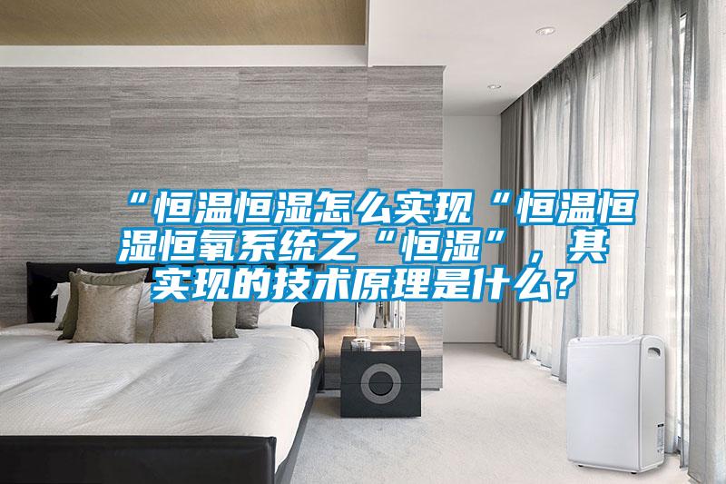 “恒溫恒濕怎么實現(xiàn)“恒溫恒濕恒氧系統(tǒng)之“恒濕”，其實現(xiàn)的技術(shù)原理是什么？