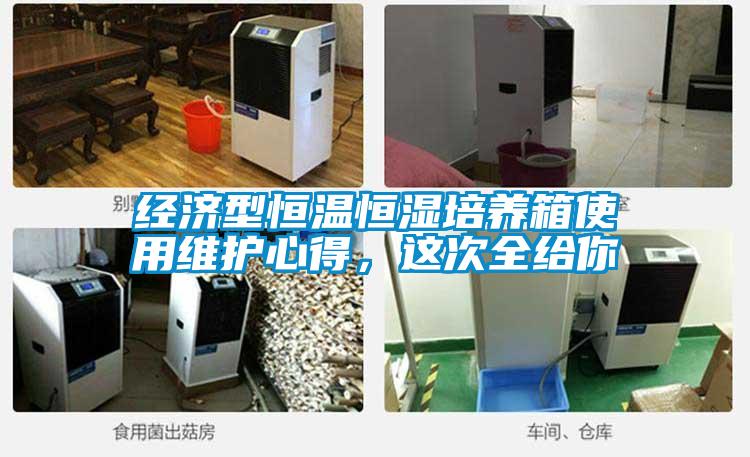 經(jīng)濟(jì)型恒溫恒濕培養(yǎng)箱使用維護(hù)心得，這次全給你