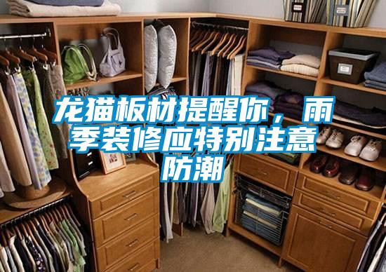 龍貓板材提醒你，雨季裝修應(yīng)特別注意防潮
