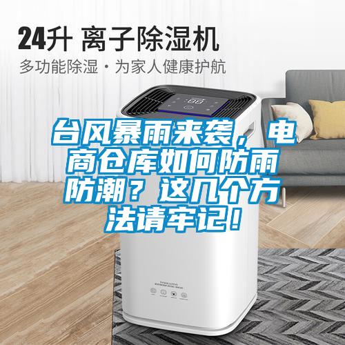 臺風(fēng)暴雨來襲，電商倉庫如何防雨防潮？這幾個(gè)方法請牢記！