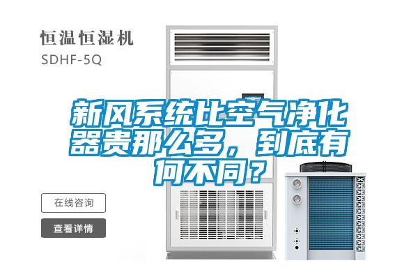 新風(fēng)系統(tǒng)比空氣凈化器貴那么多，到底有何不同？