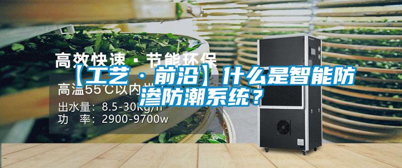 【工藝·前沿】什么是智能防滲防潮系統(tǒng)？