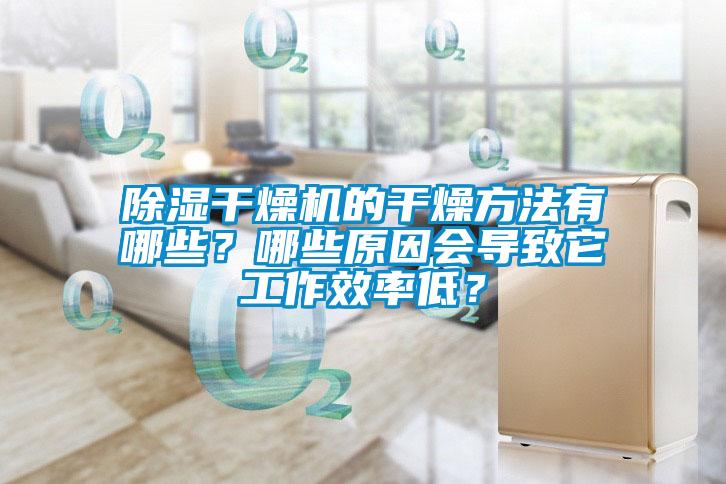 除濕干燥機(jī)的干燥方法有哪些？哪些原因會導(dǎo)致它工作效率低？