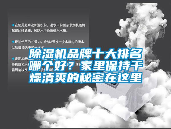 除濕機(jī)品牌十大排名哪個(gè)好？家里保持干燥清爽的秘密在這里