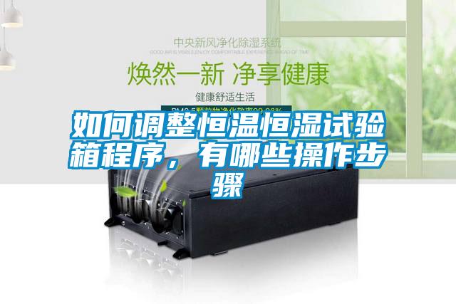 如何調(diào)整恒溫恒濕試驗(yàn)箱程序，有哪些操作步驟