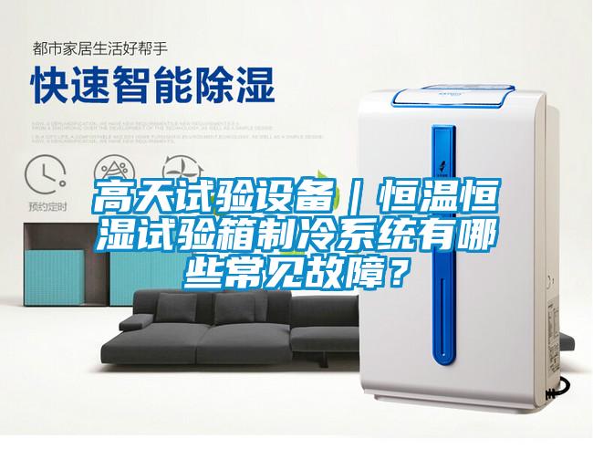 高天試驗(yàn)設(shè)備｜恒溫恒濕試驗(yàn)箱制冷系統(tǒng)有哪些常見故障？