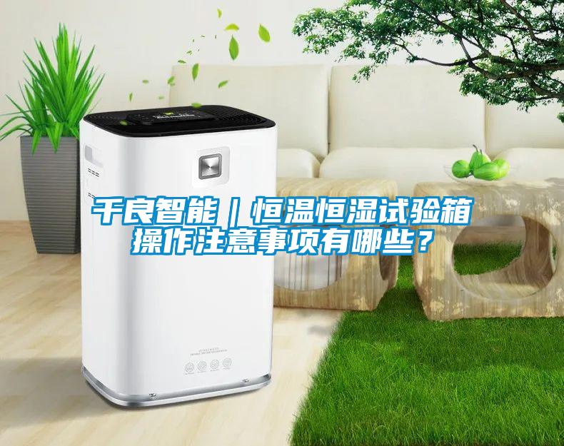 千良智能｜恒溫恒濕試驗箱操作注意事項有哪些？
