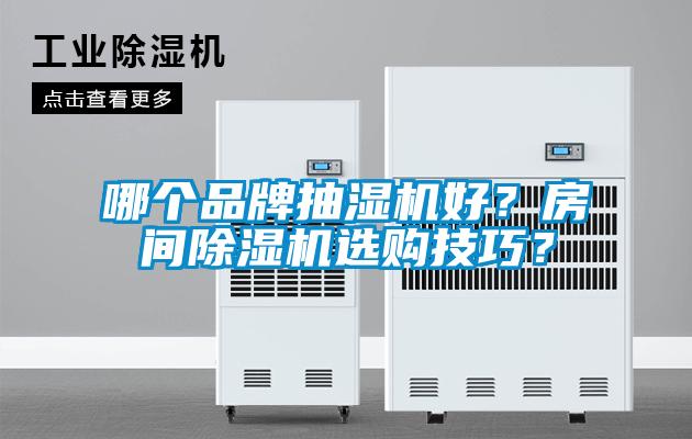 哪個品牌抽濕機好？房間除濕機選購技巧？