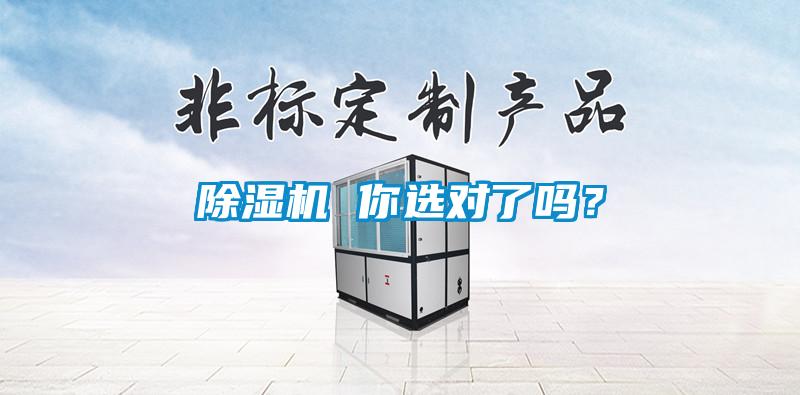 除濕機 你選對了嗎？