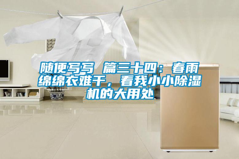 隨便寫寫 篇三十四：春雨綿綿衣難干，看我小小除濕機(jī)的大用處