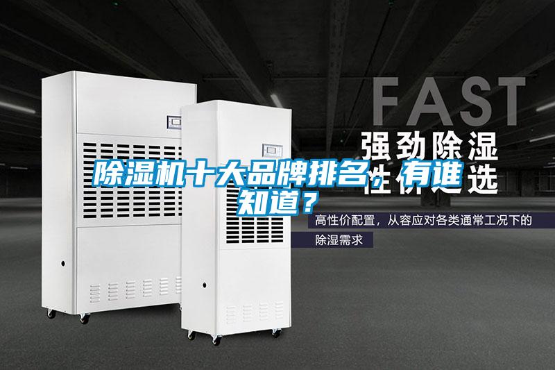 除濕機(jī)十大品牌排名，有誰知道？