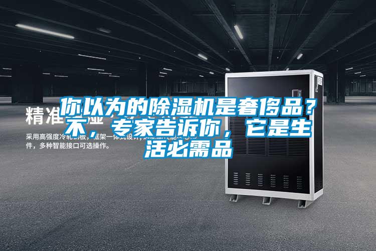 你以為的除濕機是奢侈品？不，專家告訴你，它是生活必需品