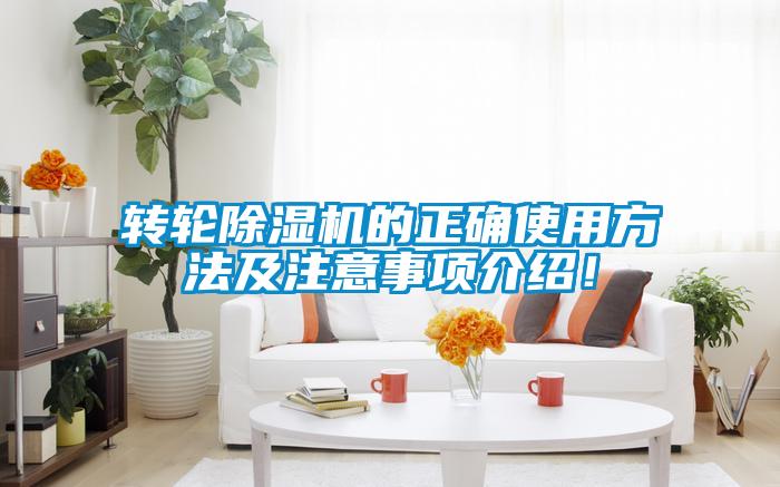 轉(zhuǎn)輪除濕機(jī)的正確使用方法及注意事項(xiàng)介紹！