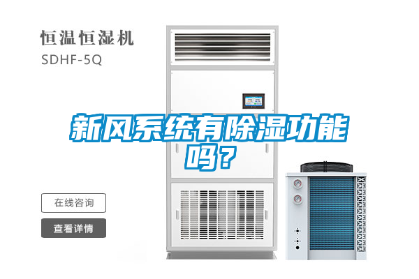 新風(fēng)系統(tǒng)有除濕功能嗎？