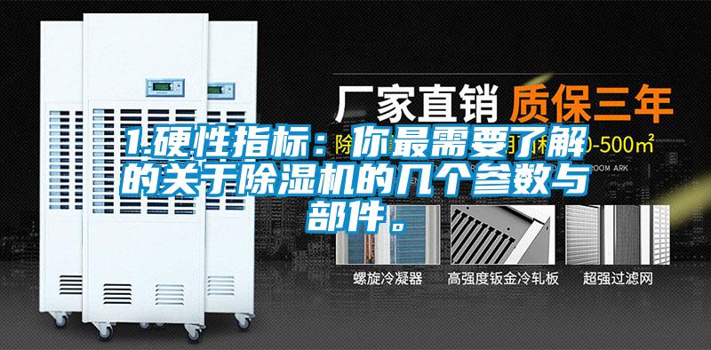 1.硬性指標：你最需要了解的關于除濕機的幾個參數(shù)與部件。