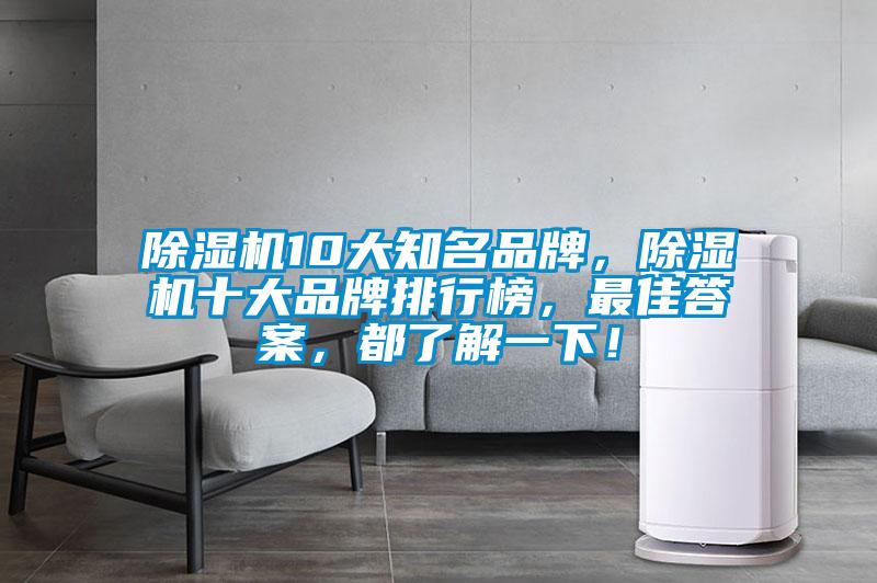 除濕機(jī)10大知名品牌，除濕機(jī)十大品牌排行榜，最佳答案，都了解一下！